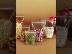 High-Gloss Transparent Stand-Up Pouch Finished Bags with Customizable Specifications in Large Stock