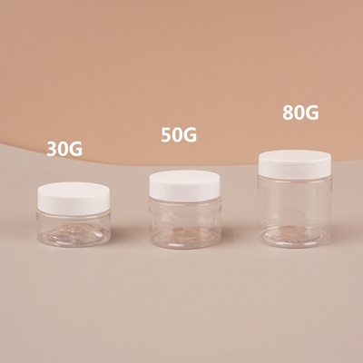 30g 50g 60g wide mouth transparent cream jar, facial mask packaging bottle, cosmetic packaging material, powder bottle