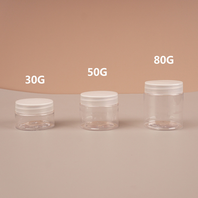 30g 50g 60g wide mouth transparent cream jar, facial mask packaging bottle, cosmetic packaging material, powder bottle