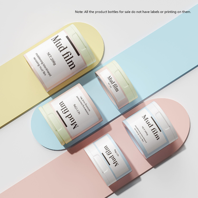 Cosmetic packaging frosted flip top cream jar 50-150g with spoon packaging bottle
