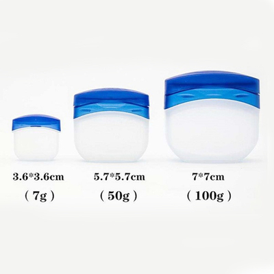7g repair lip balm box transparent frosted sample bottle portable cosmetic packaging