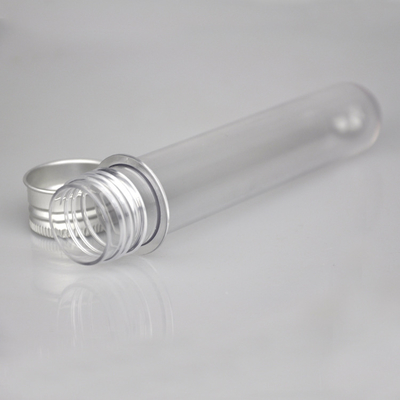 Cosmetic packaging 40ml transparent cylindrical PET test tube mask powder bottle bath salt tube