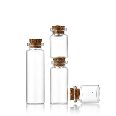 30ml/50ml/100ml Glass Bottles with Natural Cork Stoppers and Optional Decoration for Eco-Friendly Cosmetic Packaging
