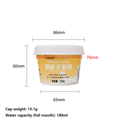 Transparent PET Plastic Cup for Displaying Food and Beverages High Temperature Resistant