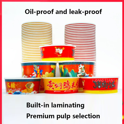 Degradable and Environmentally Friendly Disposable Bowl for Hot and Cold Food 500ML-1500ML