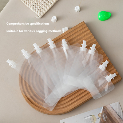 Transparent disposable finished product bag suction bag milk tea yogurt soy milk traditional Chinese medicine liquid packaging bag self-supporting beverage bag