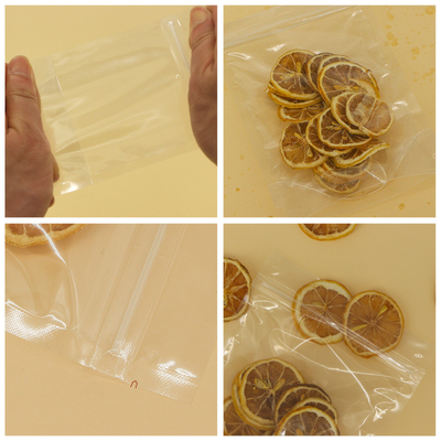 High-Gloss Transparent Stand-Up Pouch Finished Bags with Customizable Specifications in Large Stock