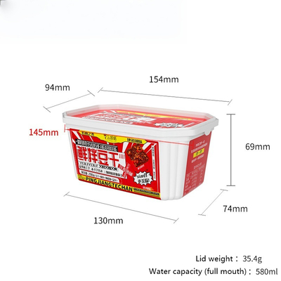 Disposable bowl for food packaging with lid and and customized design and eco-friendly and and customized logo printing