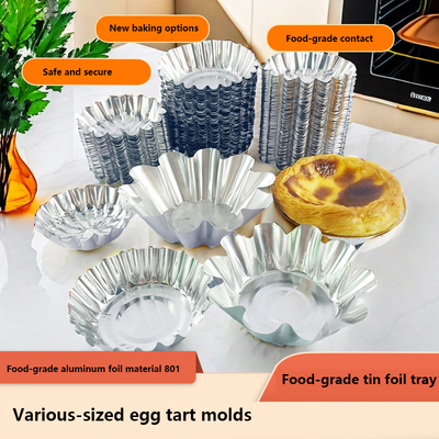 Food-grade aluminum foil 8011 Disposable bowl with customizable dimensions for food packaging