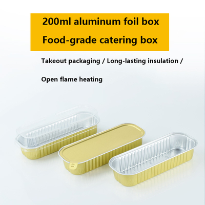 200ml Disposable Bowl with 0.08mm Thickness and Aluminum Foil Material for Take-Out Restaurants