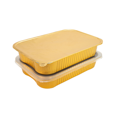 Customizable Disposable bowl made of aluminum foil 2200ml capacity and dimensions 278cm long with logo printing