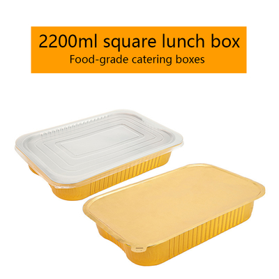 Customizable Disposable bowl made of aluminum foil 2200ml capacity and dimensions 278cm long with logo printing