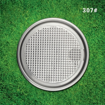 83mm Aluminum Can Lids for Packaging Dry Goods and Agricultural Products with White Outside and Yellow Inside Coating