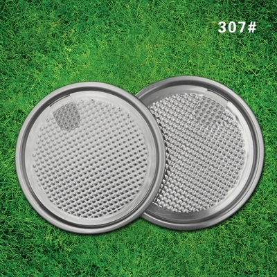 83mm Aluminum Can Lids for Packaging Dry Goods and Agricultural Products with White Outside and Yellow Inside Coating