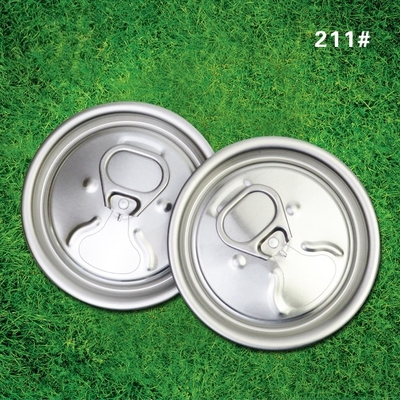 Aluminum Can Lids with Logo Printing and 0.3mm Thickness Silver Color for Products