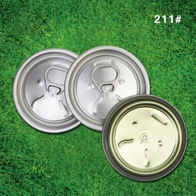 Aluminum Can Lids with Logo Printing and 0.3mm Thickness Silver Color for Products