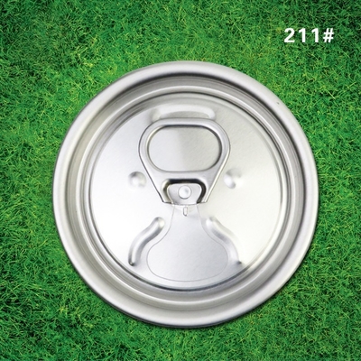 Aluminum Can Lids with Logo Printing and 0.3mm Thickness Silver Color for Products