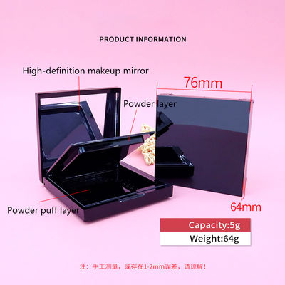 Customized Cosmetic packaging for Double-layer powder compact with ABS material and custom processing