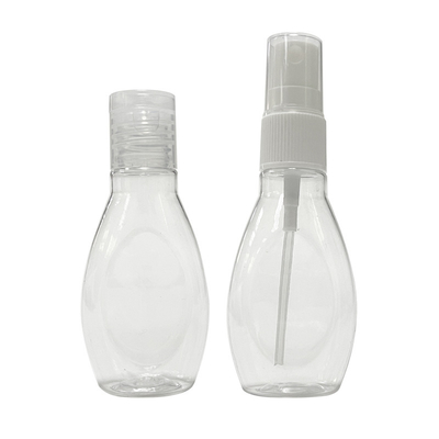 Spray Bottle PET Round Shoulder Flat Bottle 30ml 80*40mm 6g White/Black/Blue/Transparent