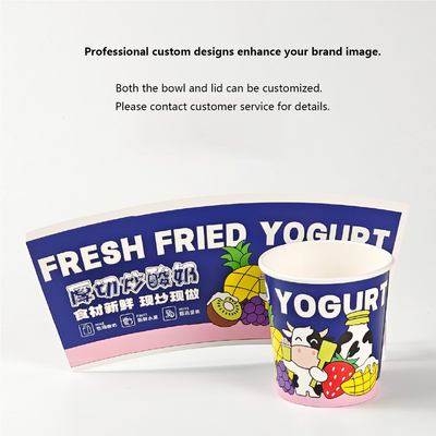 500 pieces per box Disposable bowl food-grade paper material suitable for hot and cold food