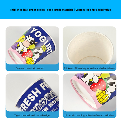 500 pieces per box Disposable bowl food-grade paper material suitable for hot and cold food
