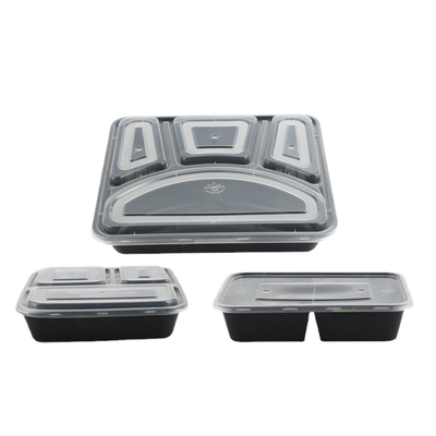 Disposable transparent thickened round fast food box takeaway bowl for takeout in various specifications