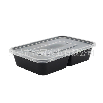 Disposable transparent thickened round fast food box takeaway bowl for takeout in various specifications