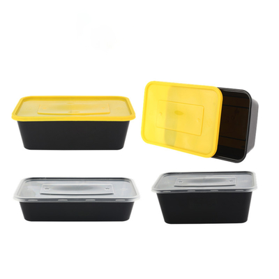 Disposable transparent thickened round fast food box takeaway bowl for takeout in various specifications