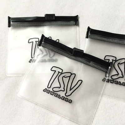 Customized Logo Print Eco Friendly Plastic Packaging 0.4mm PVC Zip Lock Bag