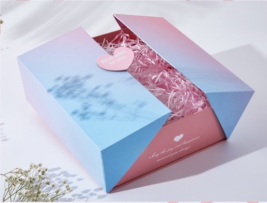 Wedding Custom Cardboard Gift Boxes double open Pantone color ODM