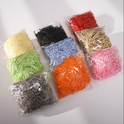 Colorful Shredded Tissue Paper Packaging Raffia Paper Gift Packaging Material