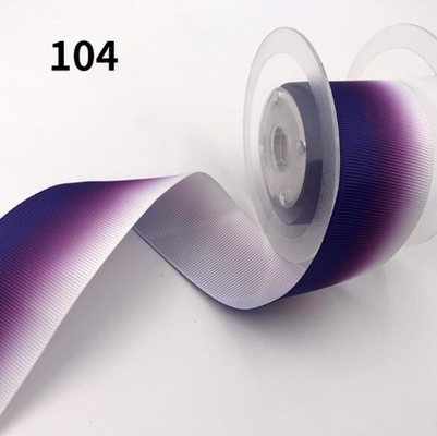 50 yards / piece Gift Packing Materials Gradient Effect Polyester Satin Ribbon