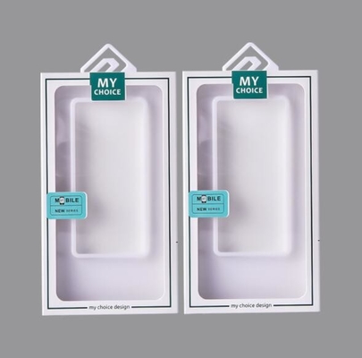 ODM Phone Case Packaging Box Plastic Inner Support With Window Hook