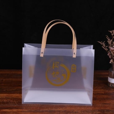 PP PVC Translucent Tote Bag 40x11x35cm Recycled For Shopping