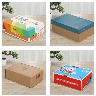 Matt Lamination Shoe Cardboard Box Custom Logo rectangle Shape ODM