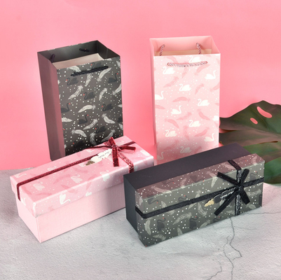 Flamingo Theme Printing Cardboard Gift Packaging Boxes For Water Bottle