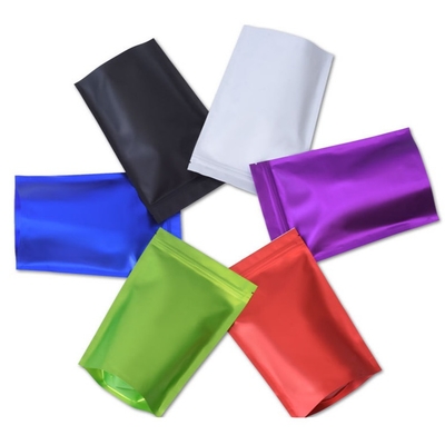ISO9001 Aluminum Foil Stand Up Bag Zip Lock Food Coffee Tea Packaging Red Gold Yellow