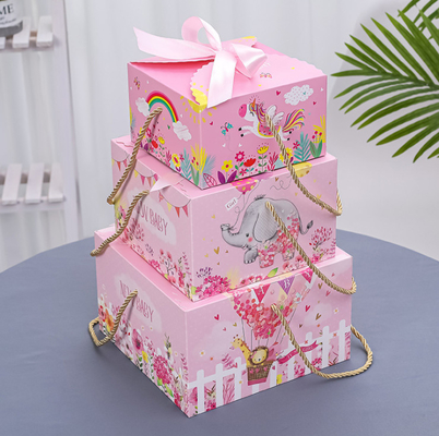 Baby Cloths Set Packaging Paper Gift Box thicken Cardboard Gift Packaging Boxes cartoon