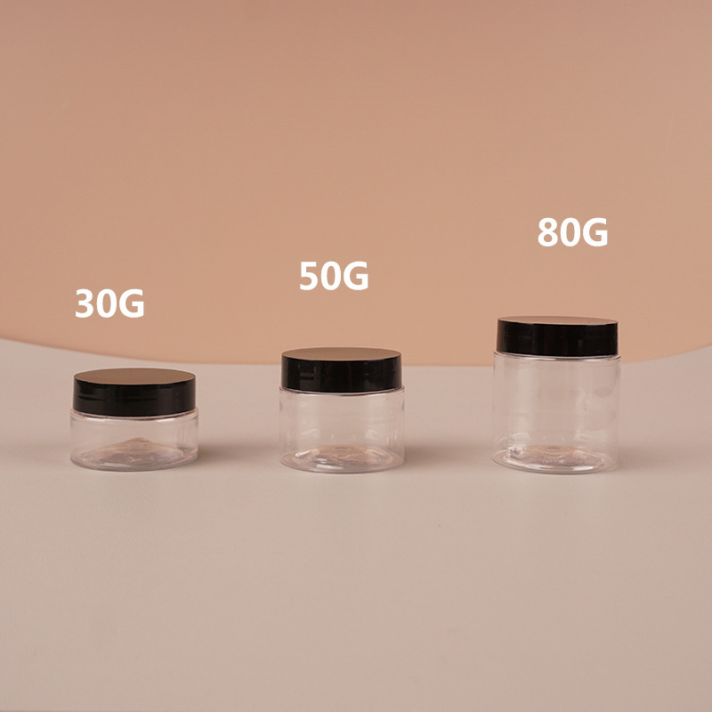 Cosmetic Packaging 50mm Capacity Transparent PET Bottle with High Transparency and Chemical Corrosion Resistance in B2B Marke