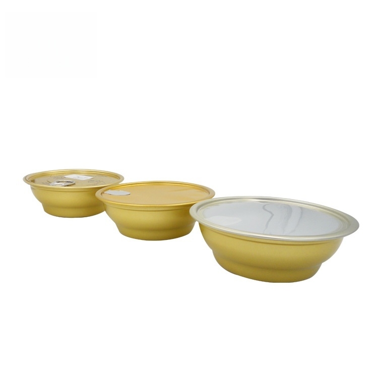 Food-grade aluminum cans perfect for microwave heating and refrigeration with PP plastic or aluminum foil sealing lid