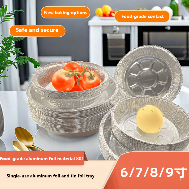 Disposable bowl for food packaging and storage made of durable and eco-friendly aluminum foil