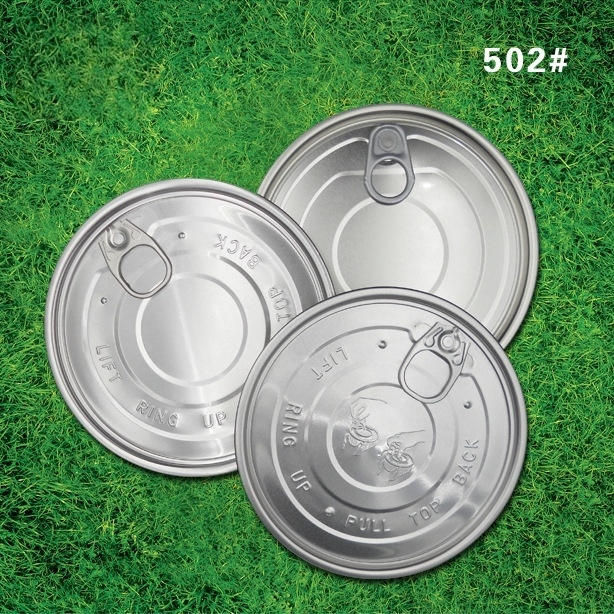 Customizable Aluminum Easy-Open Lid Y502 for Packaging of Dry Goods and Lubricants with White and Yellow Coating