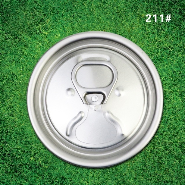 Aluminum Can Lids with Logo Printing and 0.3mm Thickness Silver Color for Products