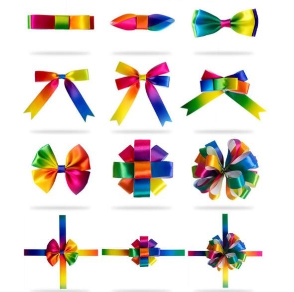 Polyester Gift Wrap Ribbon Knot 25 Yards Customized Pattern